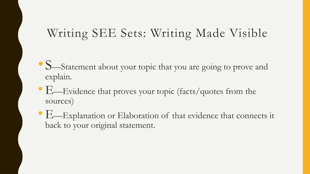 writing see sets writing made visible