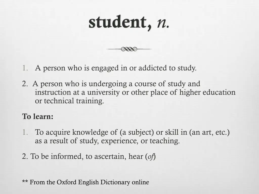 student n