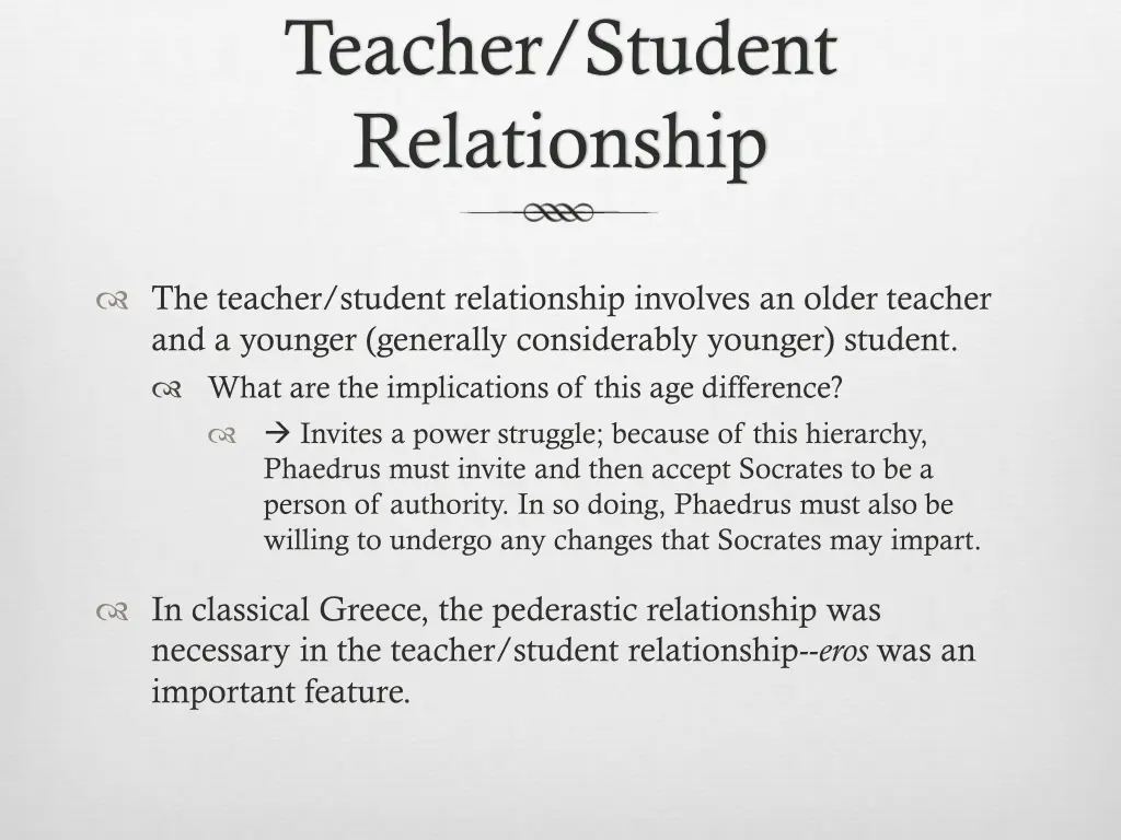teacher student relationship