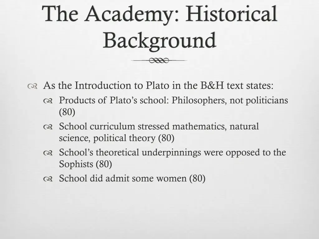 the academy historical background
