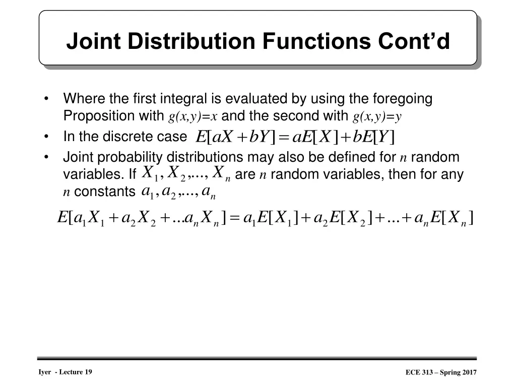 joint distribution functions cont d 3