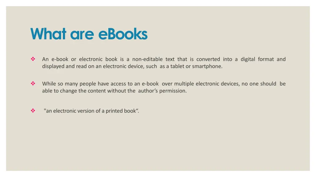 what are ebooks