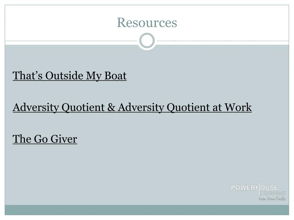 resources