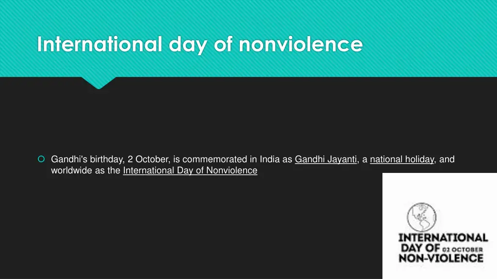 international day of nonviolence
