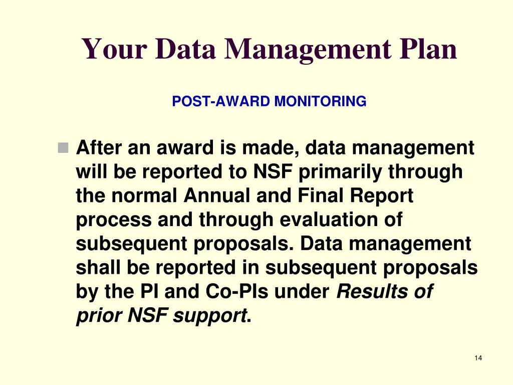 your data management plan 5