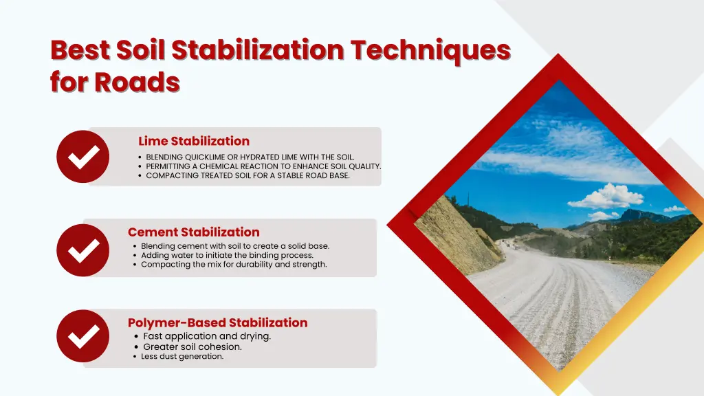 best soil stabilization techniques best soil