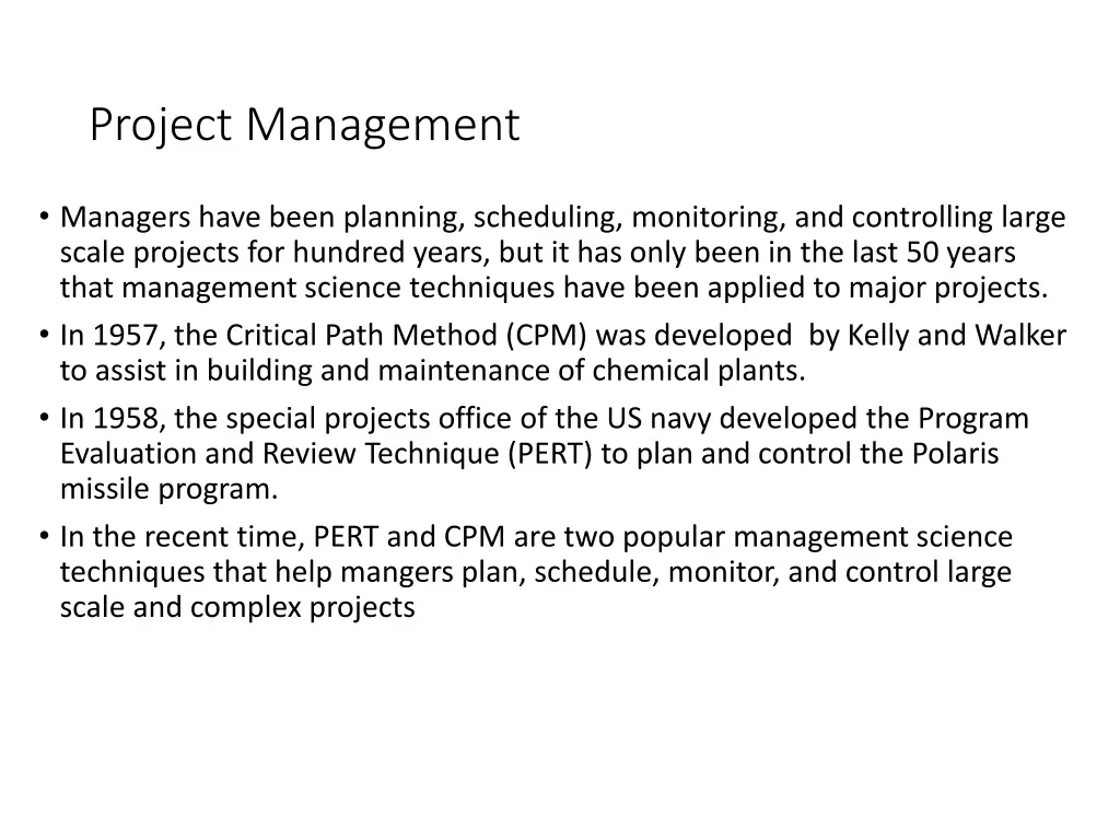 project management