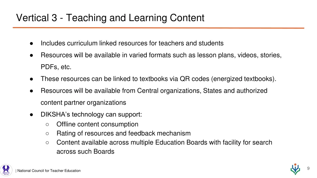 vertical 3 teaching and learning content