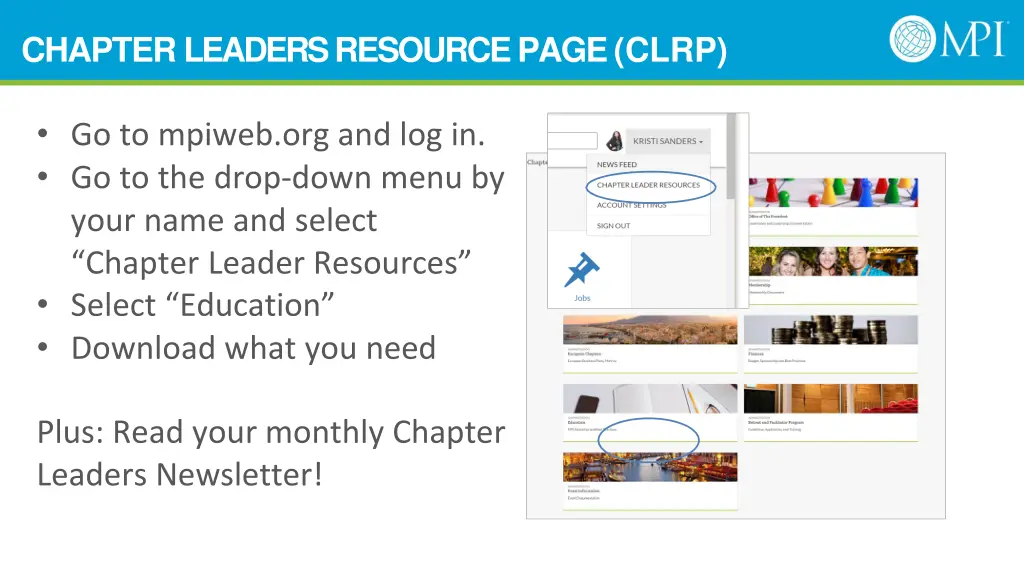 chapter leaders resource page clrp