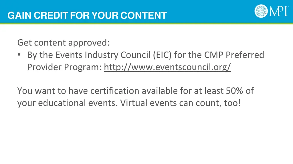 gain credit for your content