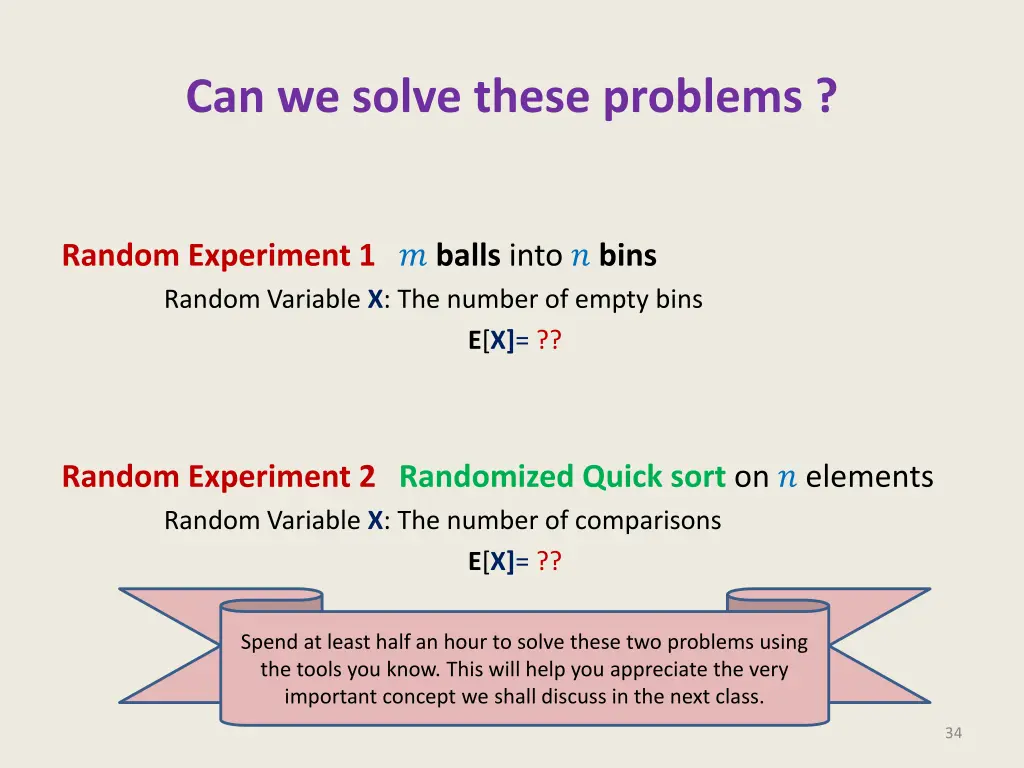 can we solve these problems