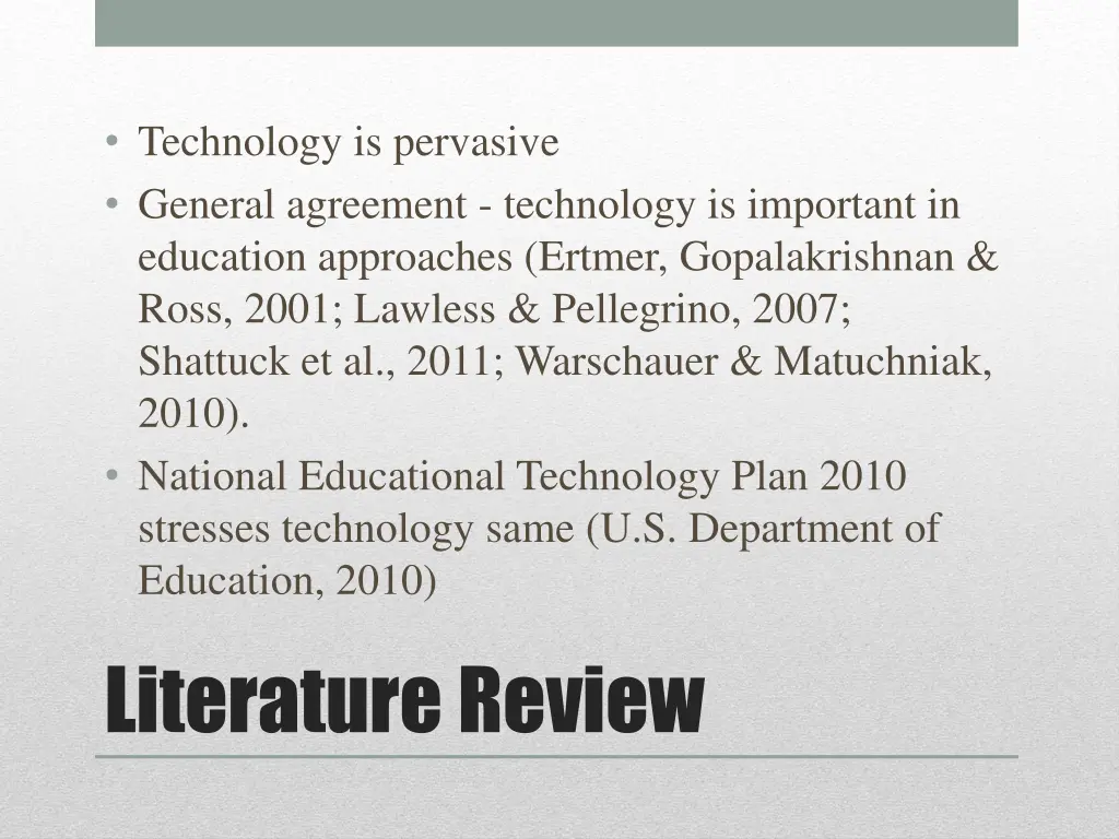 technology is pervasive general agreement