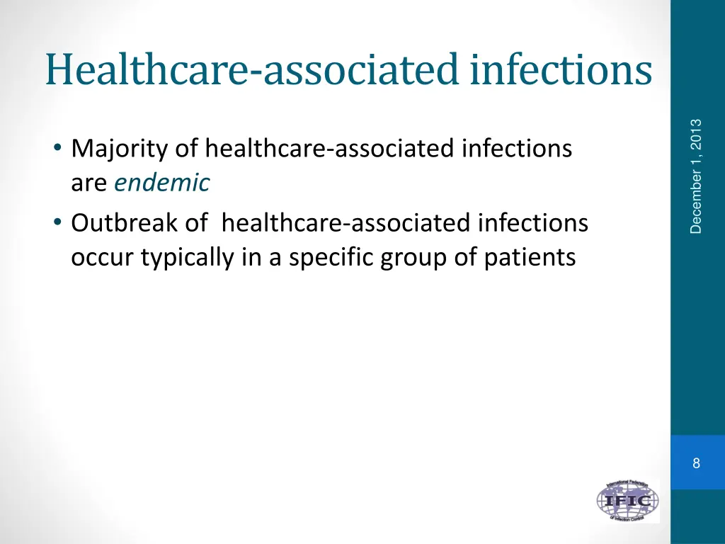 healthcare associated infections