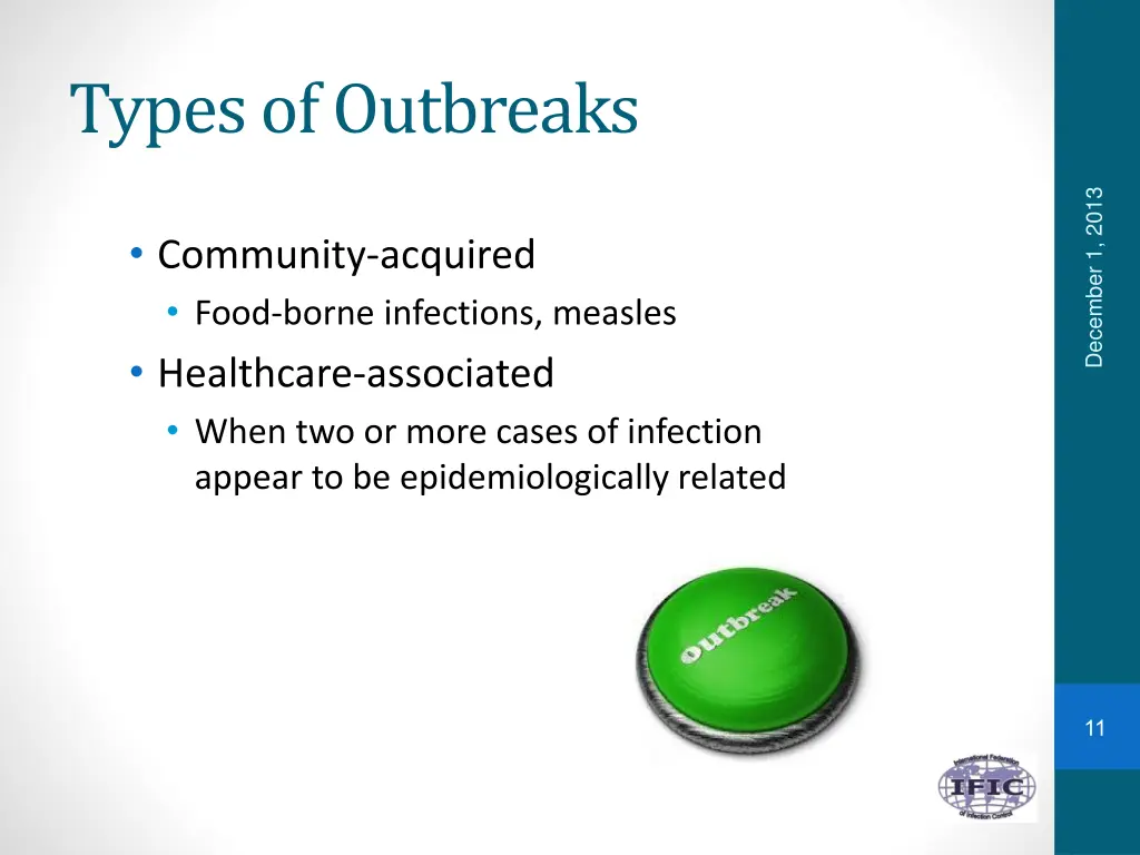 types of outbreaks