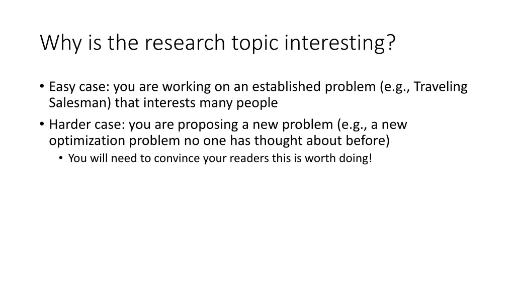 why is the research topic interesting