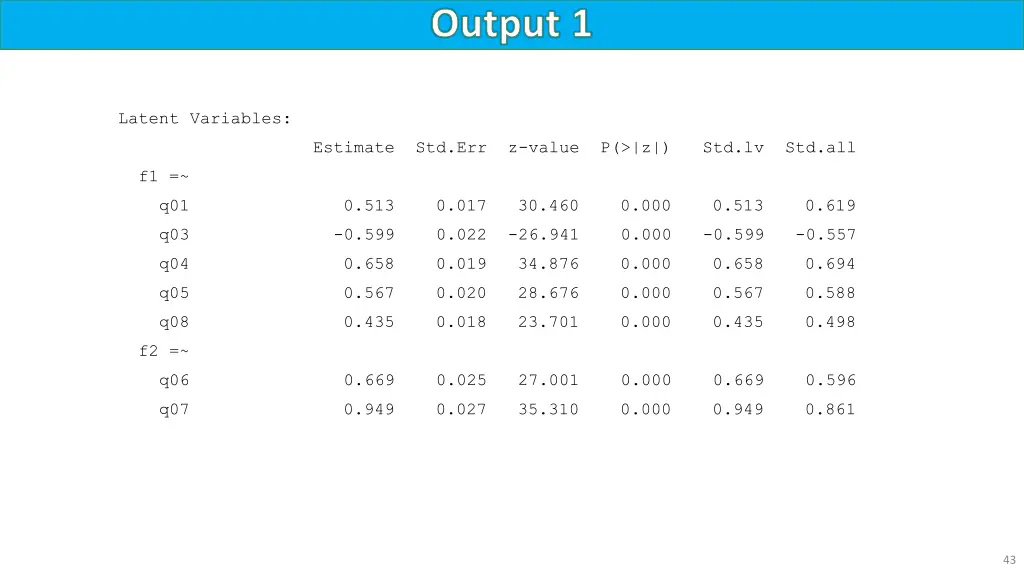 output 1