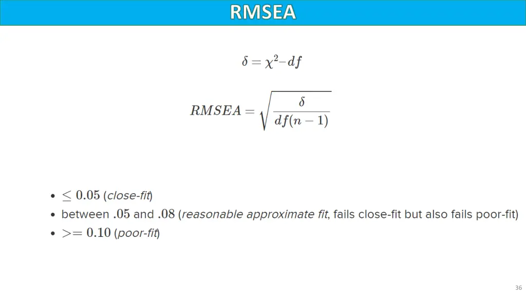 rmsea