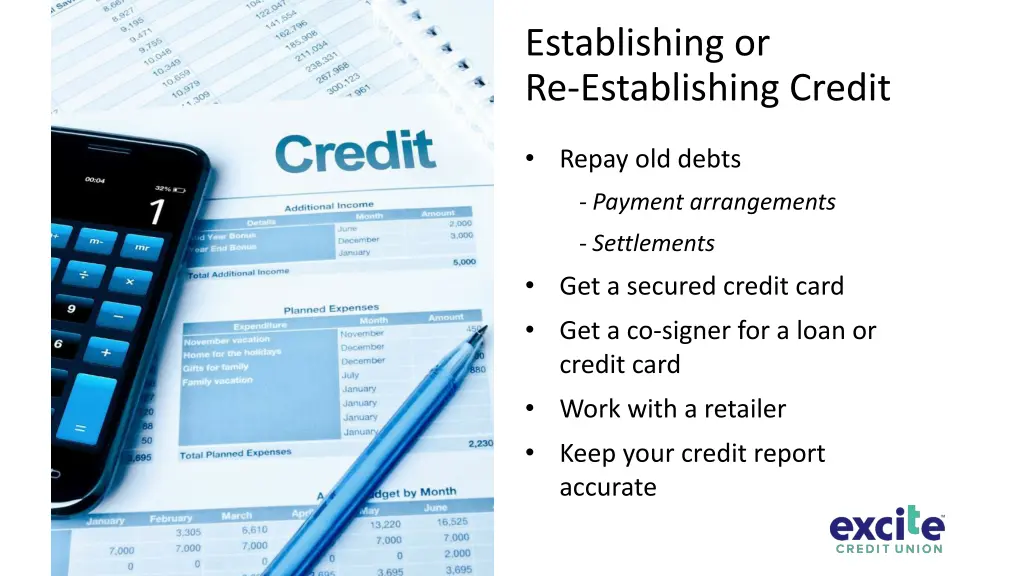 establishing or re establishing credit