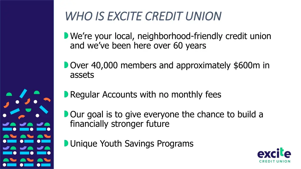 who is excite credit union who is excite credit