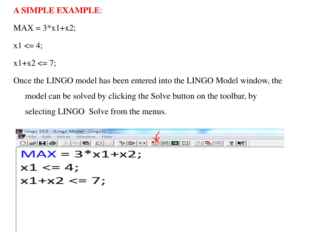 a simple example