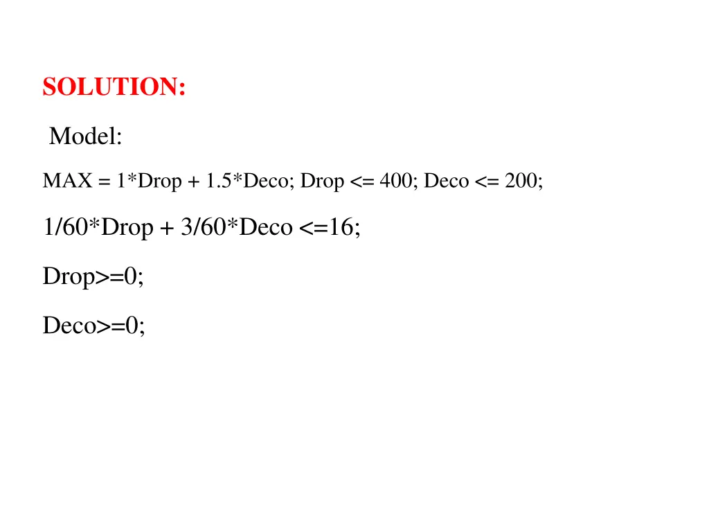 solution