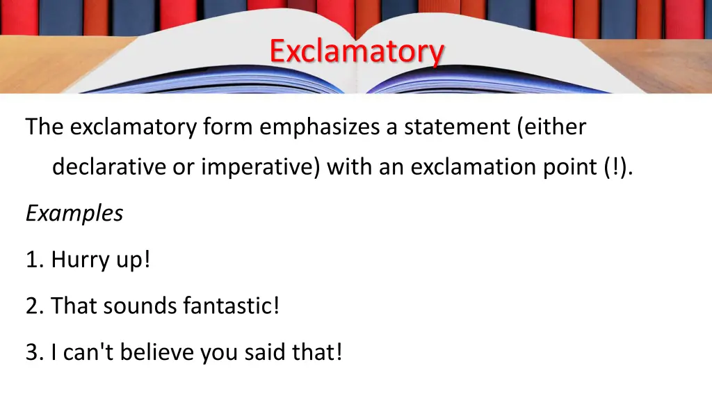 exclamatory