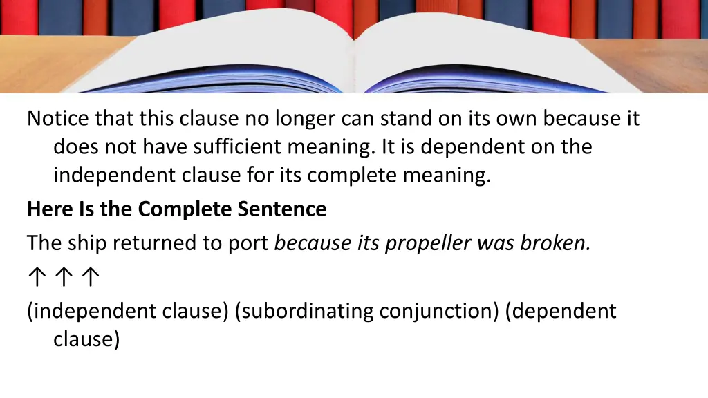 notice that this clause no longer can stand
