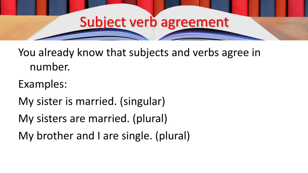 subject verb agreement