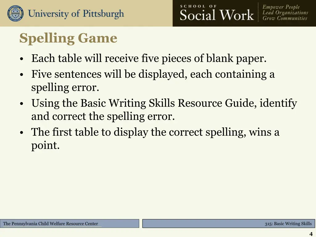 spelling game
