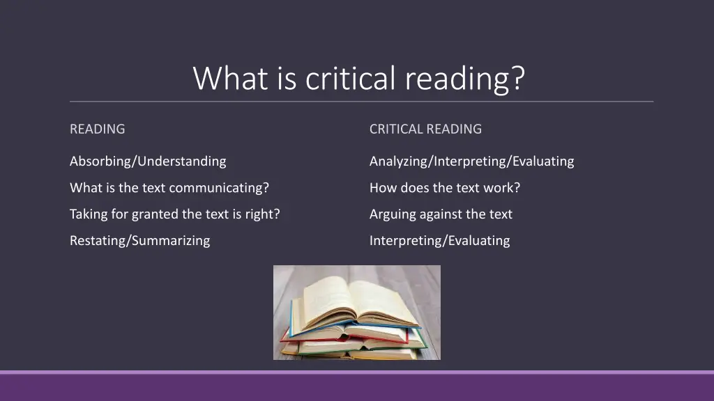 what is critical reading