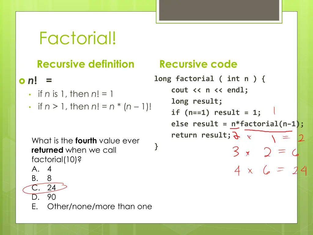 factorial 2