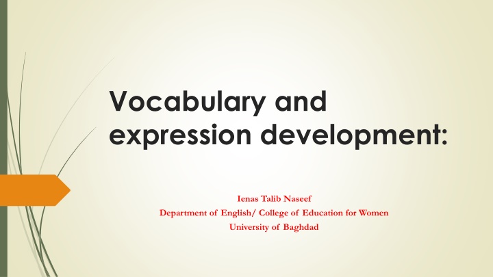 vocabulary and expression development