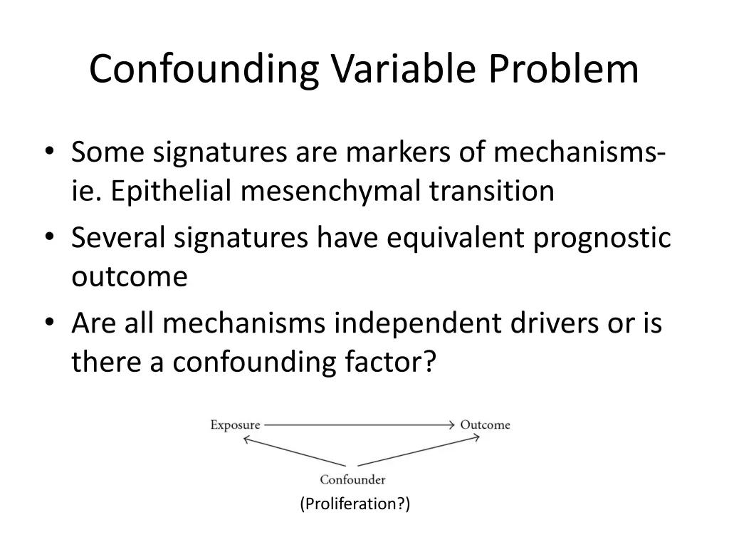 confounding variable problem