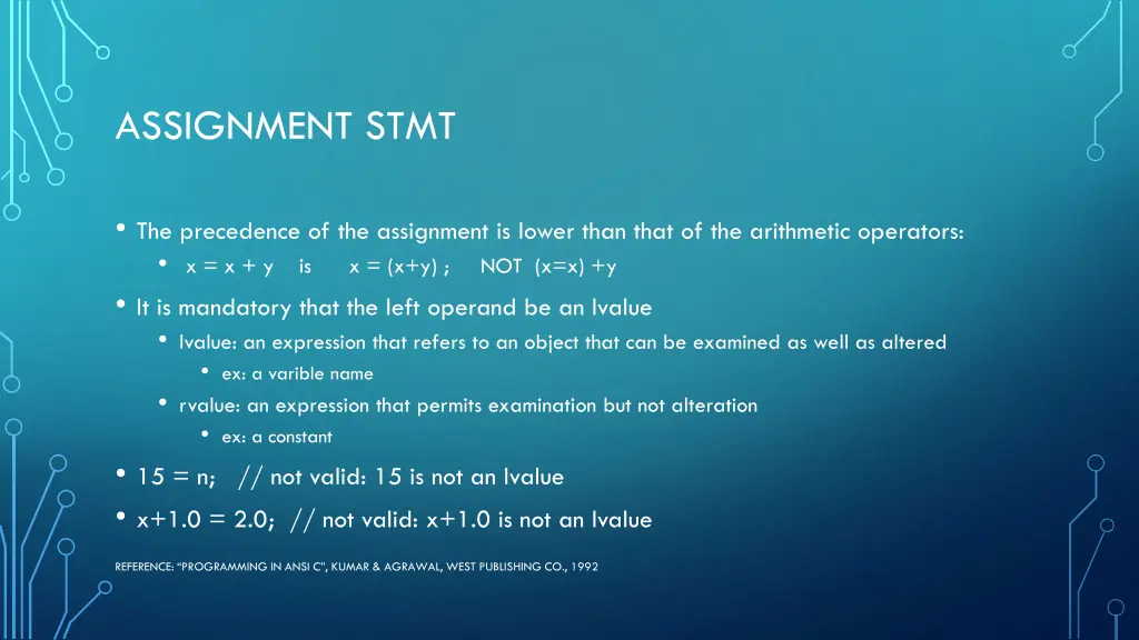 assignment stmt 1
