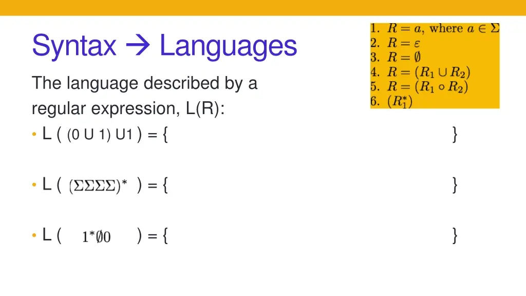 syntax languages