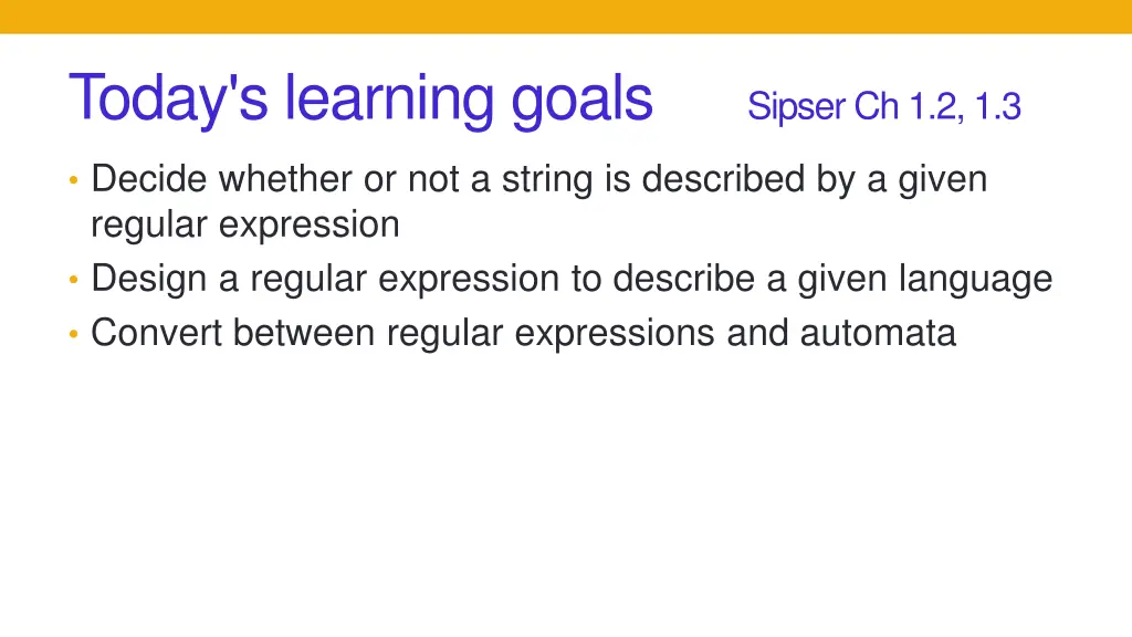 today s learning goals