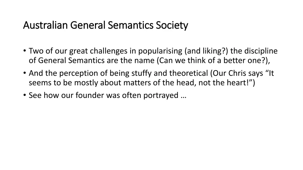 australian general semantics society australian 2