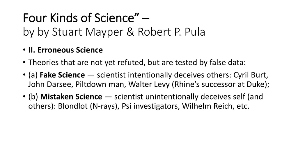 four kinds of science four kinds of science 1