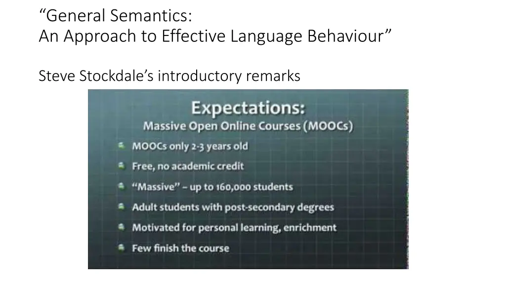 general semantics an approach to effective