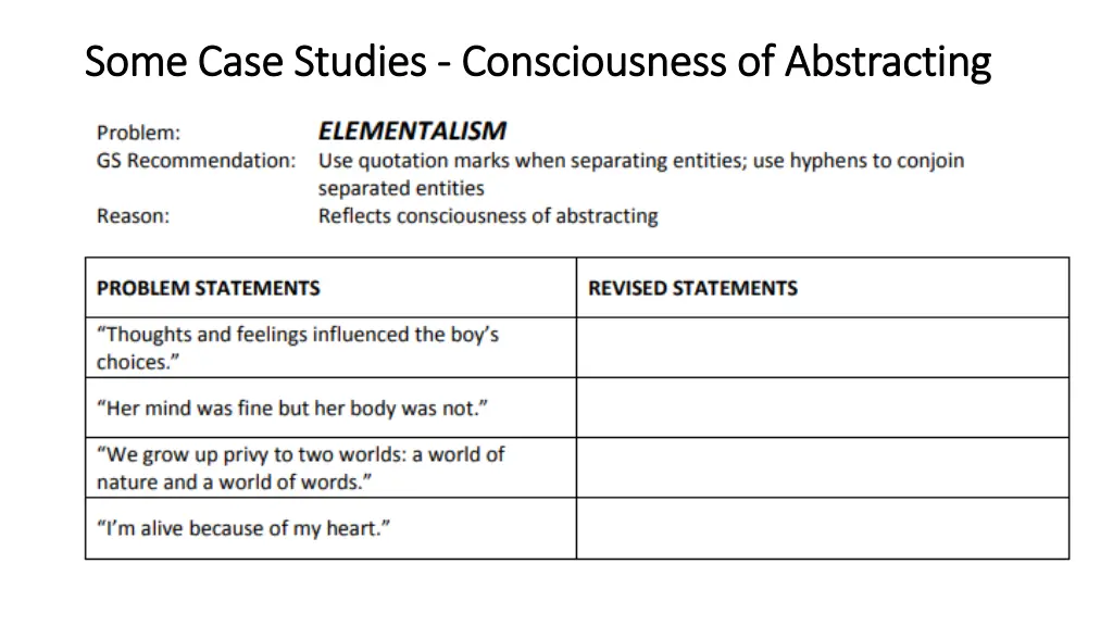 some case studies some case studies consciousness 3