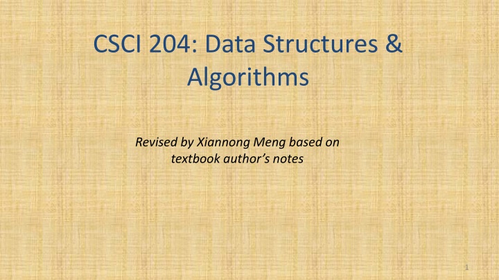 csci 204 data structures algorithms