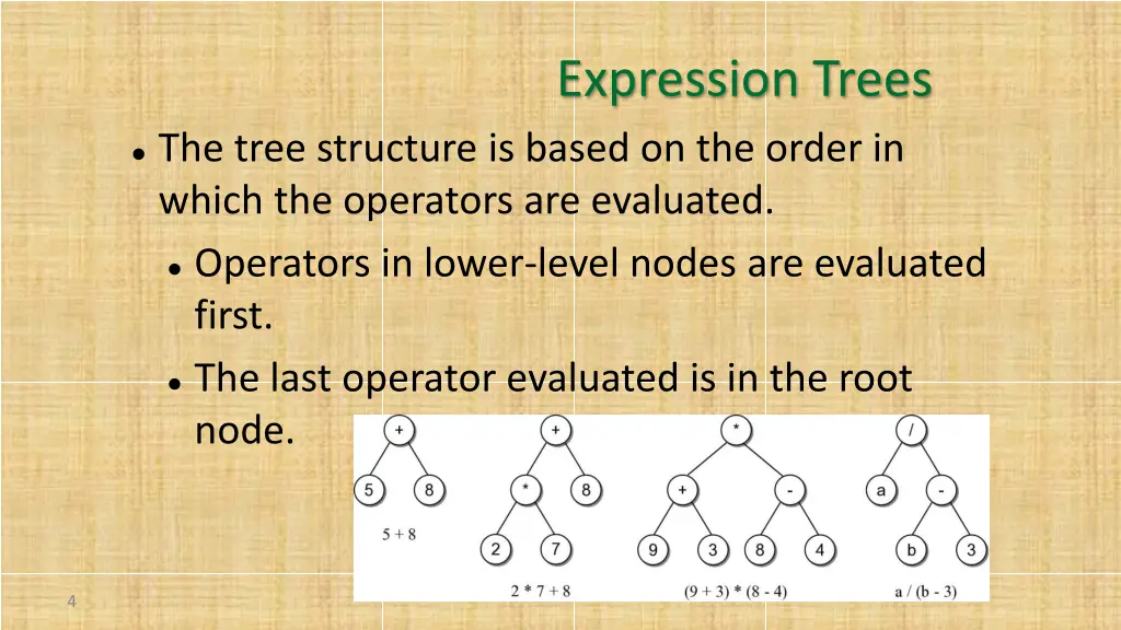 expression trees 1