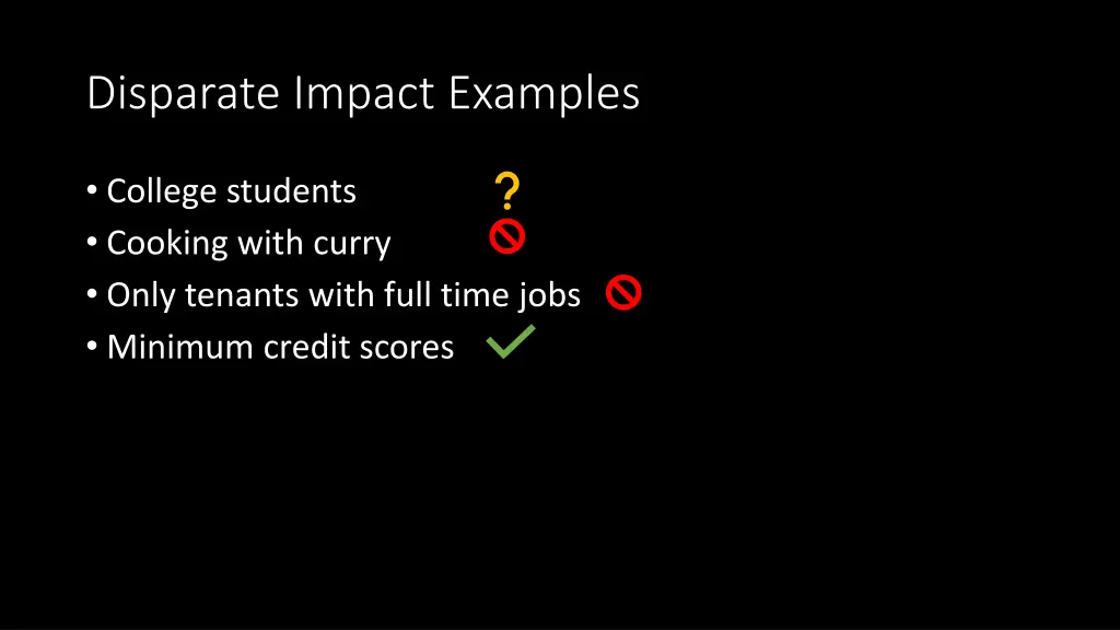 disparate impact examples