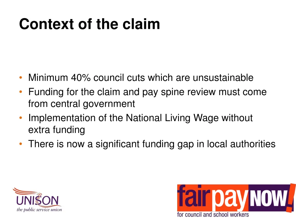 context of the claim