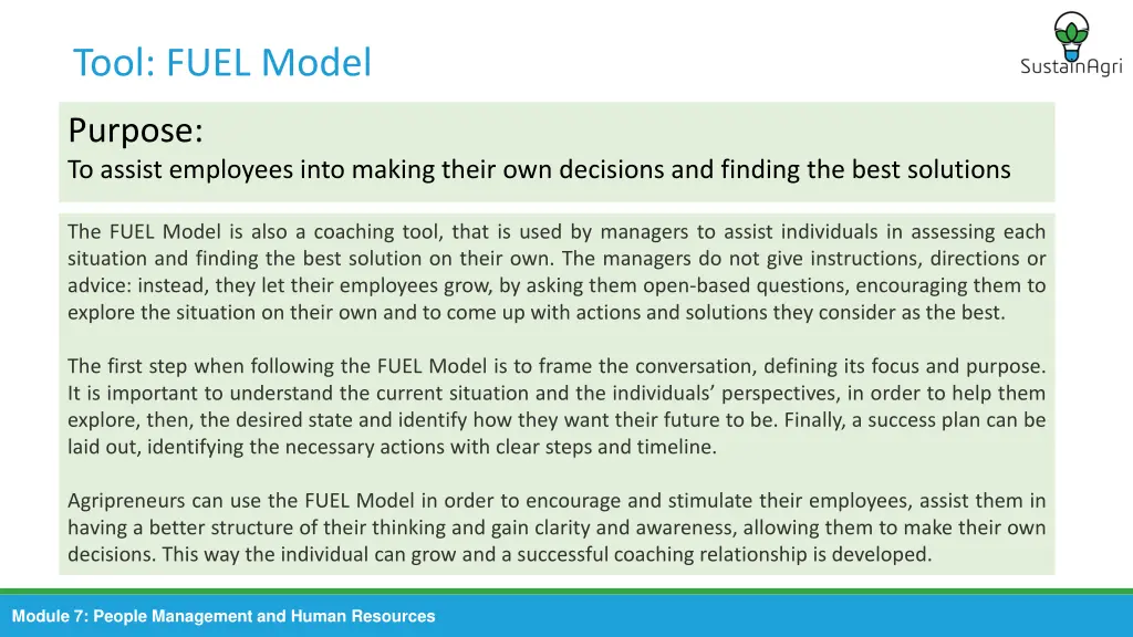 tool fuel model
