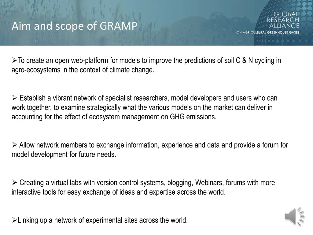 aim and scope of gramp