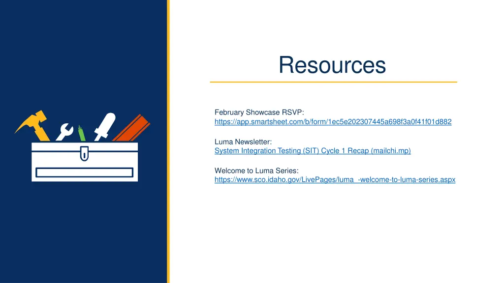 resources