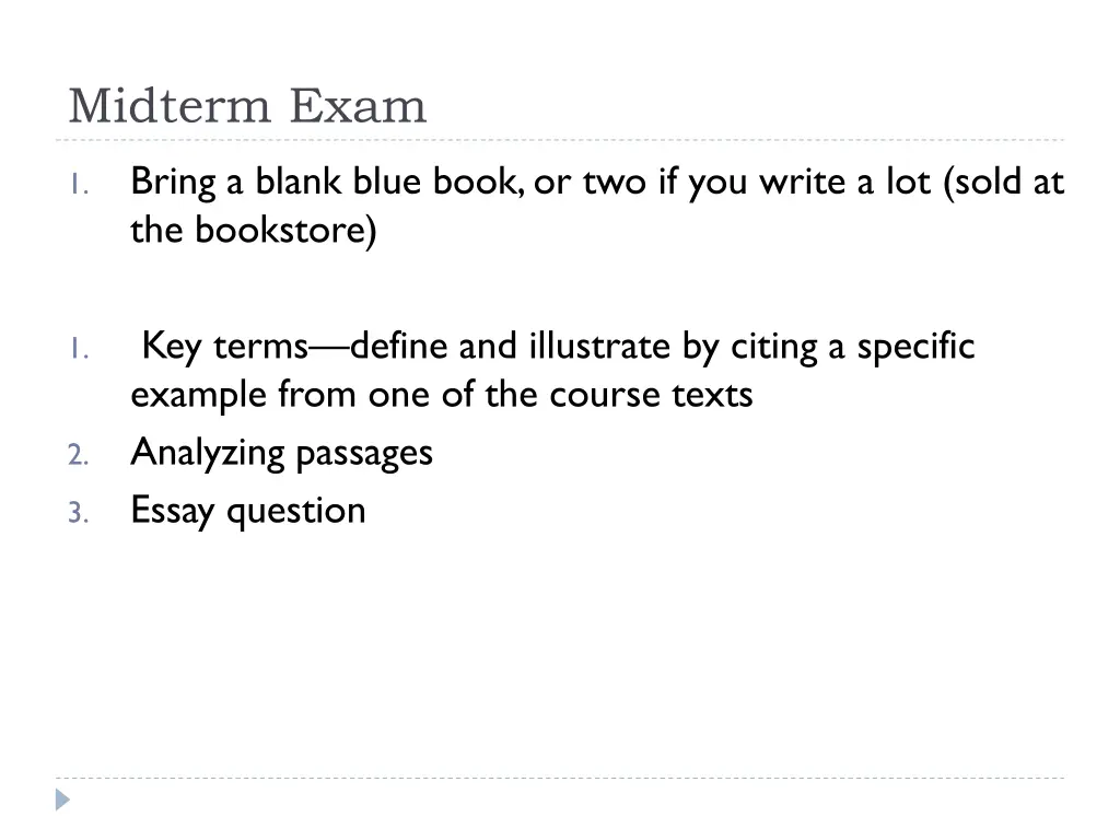midterm exam