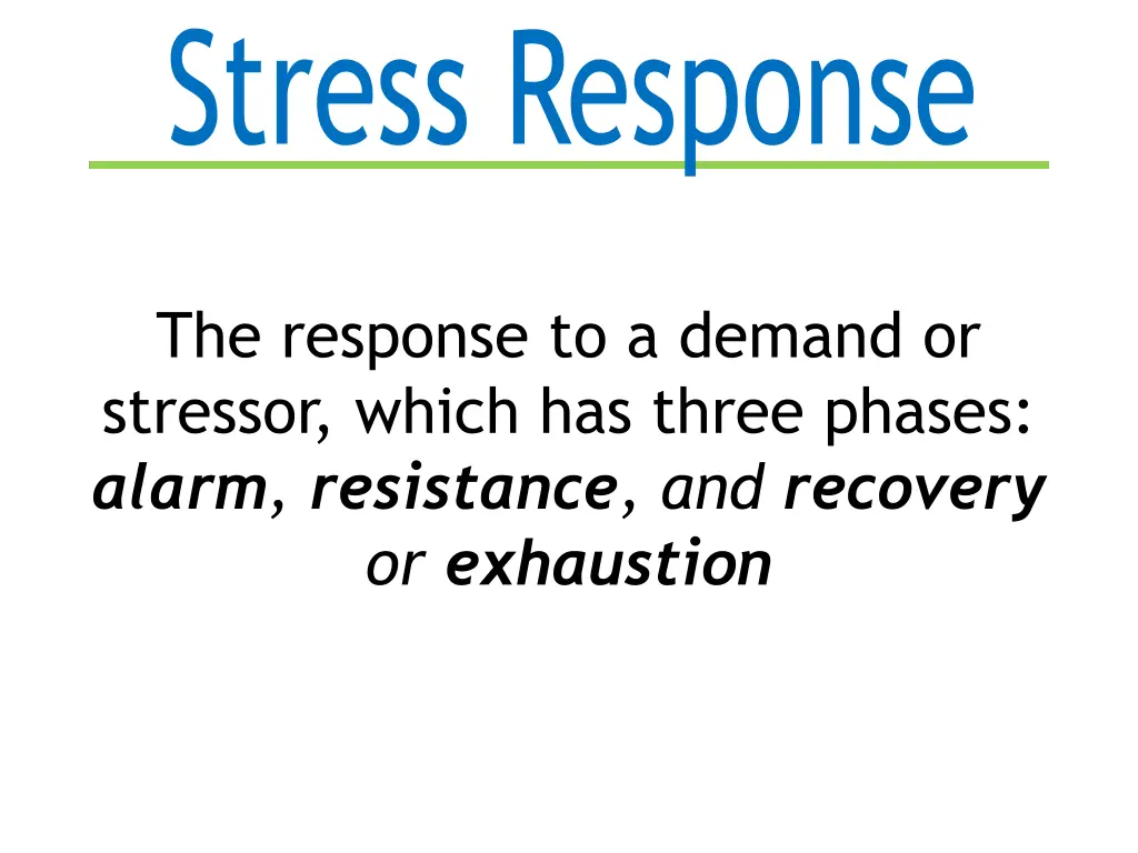 stress response