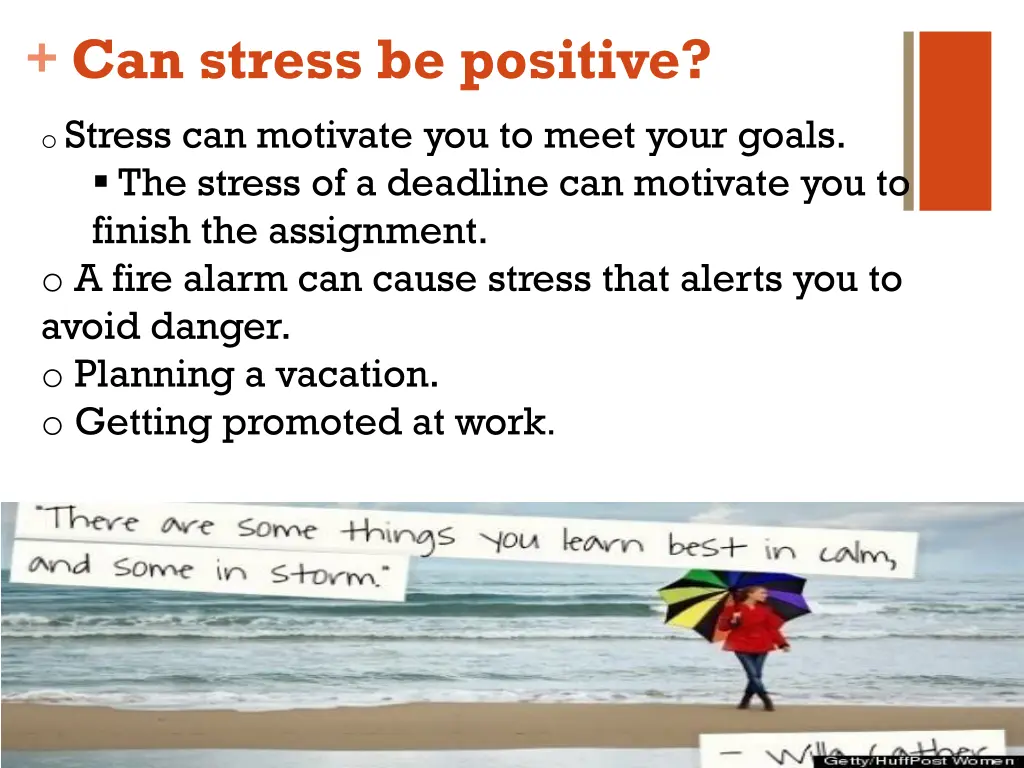 can stress be positive